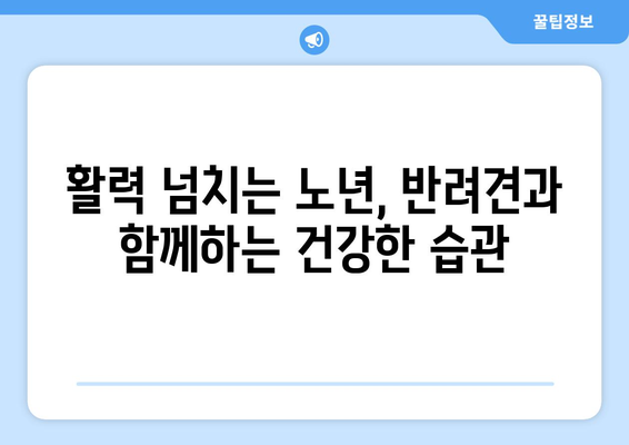 나이에 맞는 반려견 건강 관리 방법