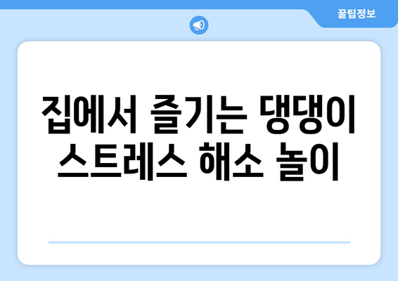 실내 놀이를 통한 반려견의 스트레스 해소법