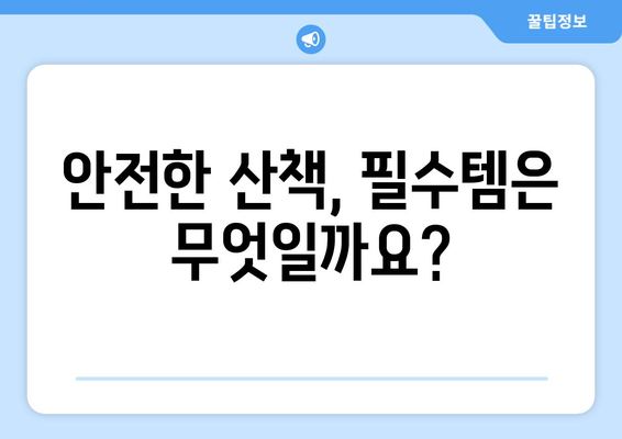 필수 아이템으로 안전한 반려견 산책 준비하기